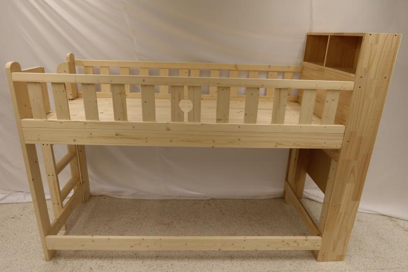 海關提醒市民留意一款不安全兒童高架床，使用者或會有潛在夾傷風險。圖示該款兒童高架床。
